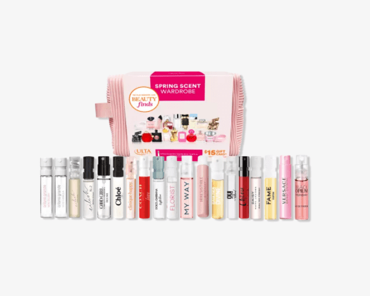 Read more about the article Ulta Beauty Finds – Spring Scent Wardrobe 19 Piece Sample Kit